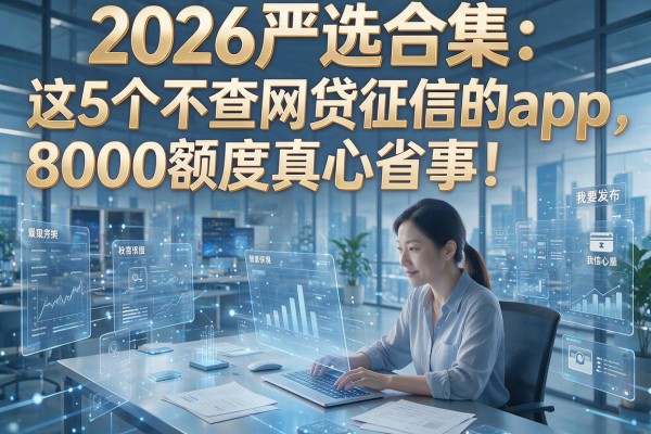 2026严选合集:这5个不查网贷征信的app,8000额度真心省事!