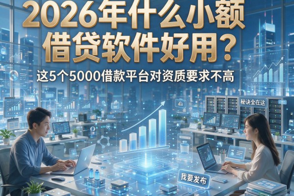 2026年什么小额借贷软件好用?这5个5000借款平台对资质要求不高,秘诀全在这!