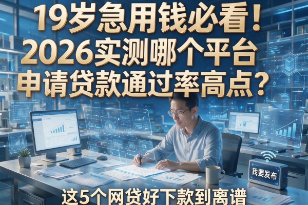 19岁急用钱必看!2026实测哪个平台申请贷款通过率高点?这5个网贷好下款到离谱