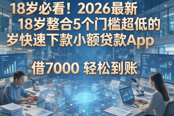 18岁必看！2026最新整合5个门槛超低的18岁快速下款小额贷款App，借7000轻松到账