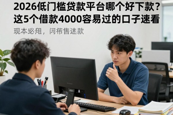 2026低门槛贷款平台哪个好下款?这5个借款4000容易过的口子速看