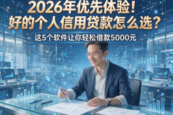 2026年优先体验!好的个人信用贷款怎么选?这5个软件让你轻松借款5000元