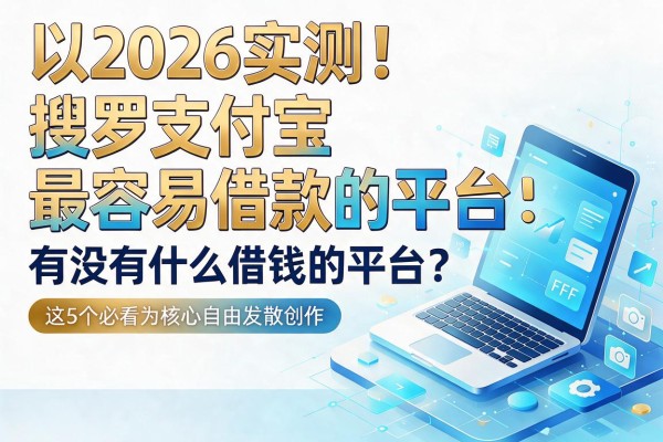 2026实测！搜罗支付宝最容易借款的平台：有没有什么借钱的平台？这5个必看