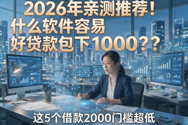 2026年亲测推荐!什么软件容易好贷款包下1000?这5个借款2000门槛超低