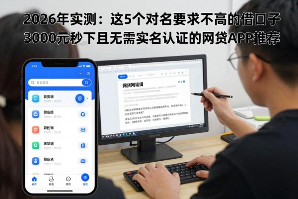 2026年实测:这5个对实名要求不高的借款口子,3000元秒下且无需实名认证的网贷APP推荐