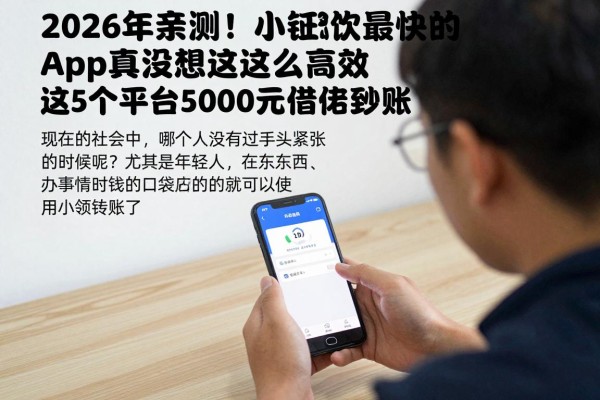 2026年亲测！小额贷款最快的app真没想到这么高效，这5个平台5000元借款秒到账