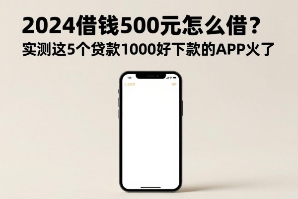 2024借钱500元怎么借?实测这5个贷款1000好下款的APP火了