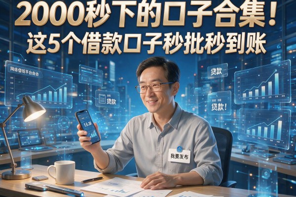 2000秒下的口子合集!这5个借款口子秒批秒到账