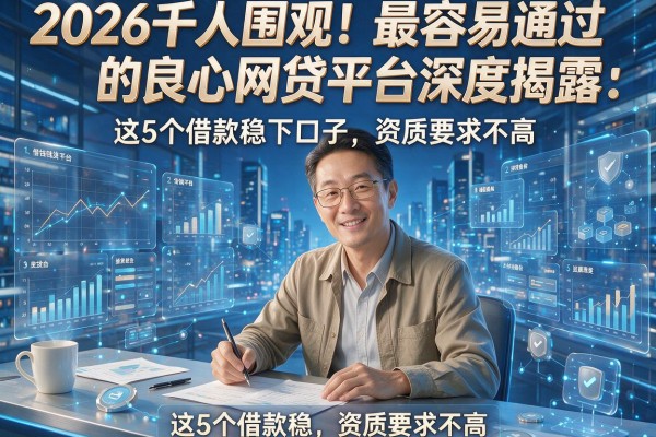 2026千人围观！最容易通过的良心网贷平台深度揭露：这5个借款稳下口子，资质要求不高！