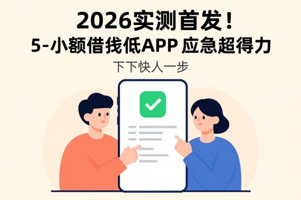 2026实测首发!这5个小额借钱低app应急超得力,下款快人一步