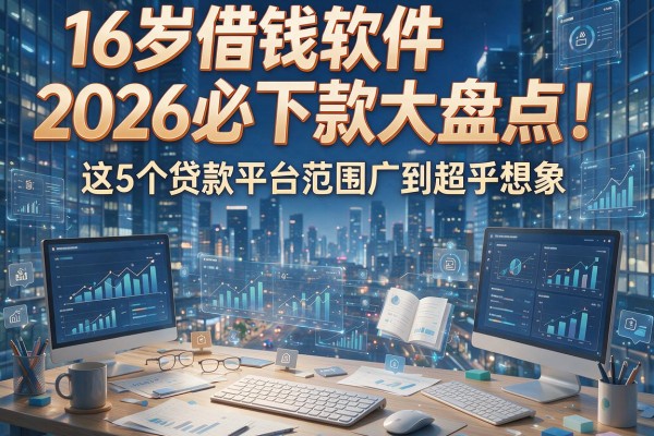16岁借钱软件2026必下款大盘点！这5个贷款平台范围广到超乎想象