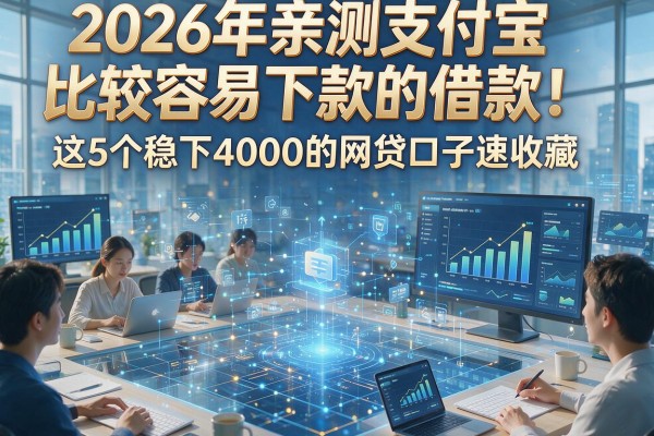 2026年亲测支付宝比较容易下款的借款！这5个稳下4000的网贷口子速收藏