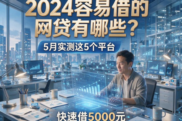 2024容易借的网贷有哪些？5月实测这5个平台，快速借5000元！