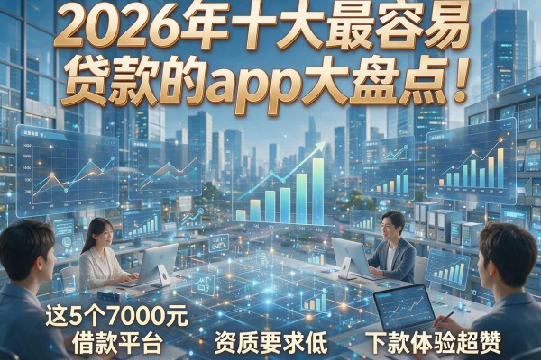 2026年十大最容易贷款的app大盘点！这5个7000元借款平台资质要求低、下款体验超赞