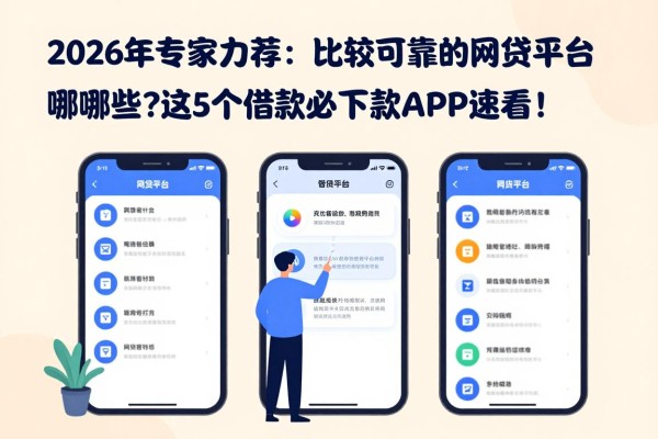 2026年专家力荐：比较可靠的网贷平台有哪些？这5个借款必下款APP速看！
