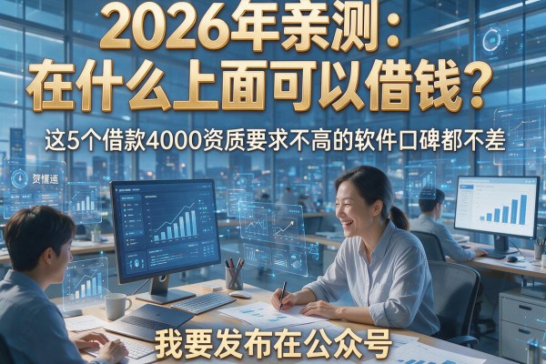 2026年亲测：在什么上面可以借钱？这5个借款4000资质要求不高的软件口碑都不差