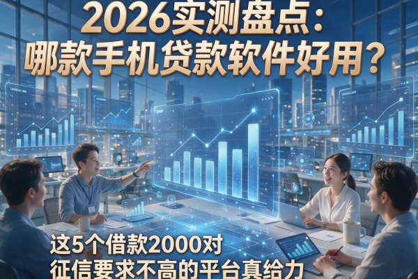 2026实测盘点：哪款手机贷款软件好用？这5个借款2000对征信要求不高的平台真给力