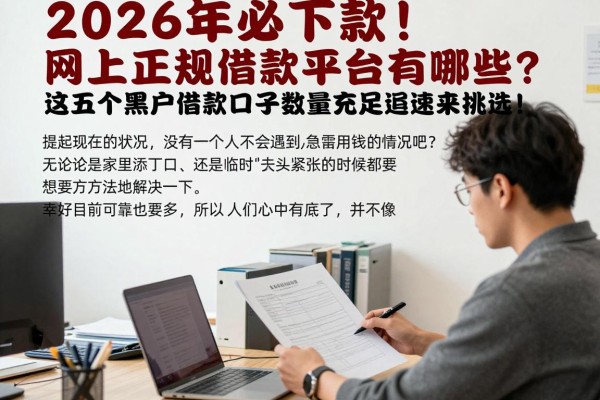 2026年必下款!网上正规借款平台有哪些?这五个黑户借款口子数量充足速来挑选!