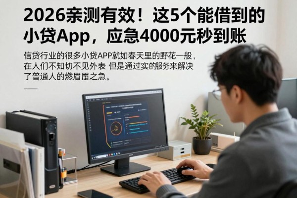 2026亲测有效！这5个能借到的小贷app，应急4000元秒到账