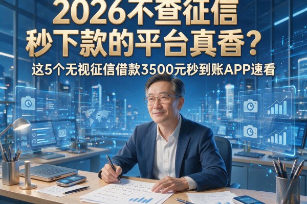 2026不查征信秒下款的平台真香？这5个无视征信借款3500元秒到账APP速看！