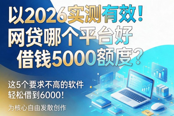 2026实测有效!网贷哪个平台好借钱5000额度?这5个要求不高的软件,轻松借到6000!
