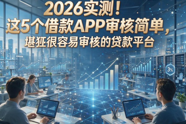 2026实测！这5个借款APP审核简单，堪称很容易审核的贷款平台