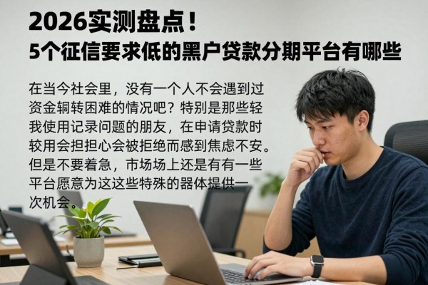2026实测盘点!5个征信要求低的黑户贷款分期平台有哪些