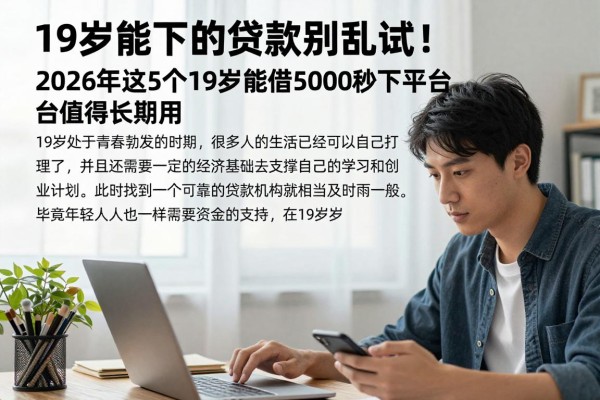 19岁能下的贷款别乱试！2026年这5个19岁能借5000秒下平台值得长期用