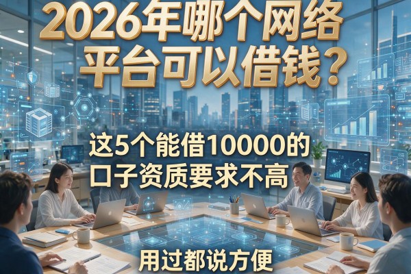 2026年哪个网络平台可以借钱？这5个能借1000的口子资质要求不高，用过都说方便！