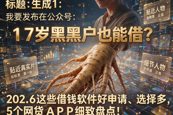 17岁黑户也能借?2026这些借钱软件好申请、选择多,5个网贷APP细致盘点!