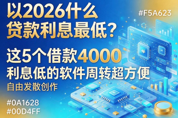 2026什么贷款利息最低?这5个借款4000利息低的软件周转超方便