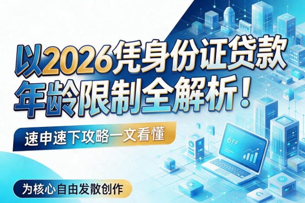 2026凭身份证贷款年龄限制全解析！速申速下攻略一文看懂