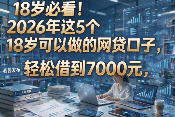18岁必看！2026年这5个18岁可以做的网贷口子，轻松借到7000元
