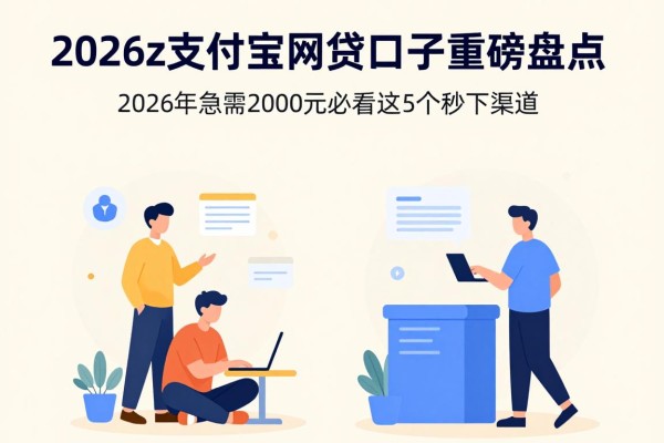 2026z支付宝网贷口子重磅盘点!2026年急需2000元必看这5个秒下渠道
