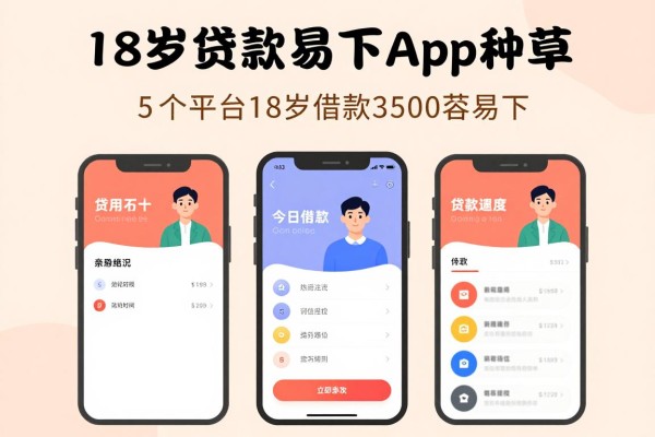18岁贷款容易下的App种草!这5个平台18岁借款3500容易下,3月亲测恍然大悟