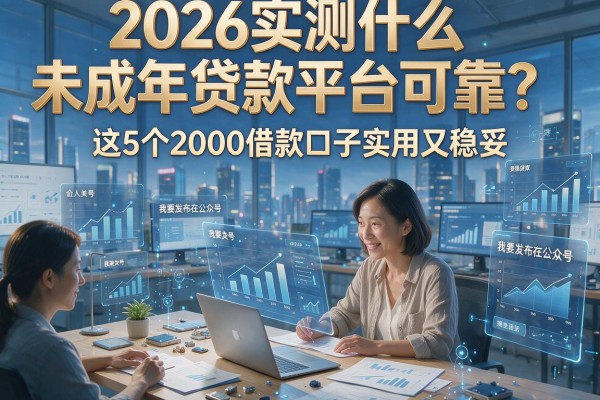 2026实测什么未成年贷款平台可靠?这5个2000借款口子实用又稳妥