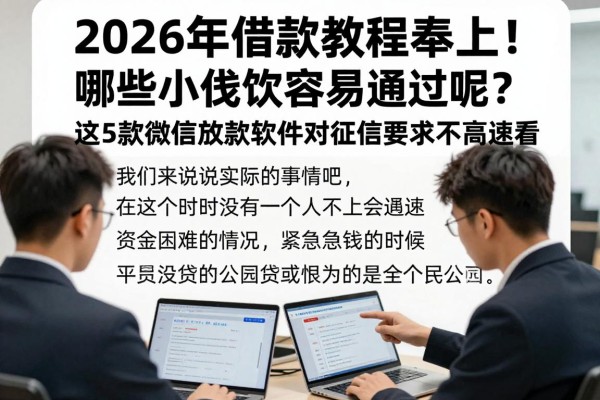 2026年借款教程奉上!哪些小额贷款容易通过呢?这5款微信放款软件对征信要求不高速看