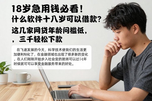 18岁急用钱必看!什么软件十八岁可以借款?这几家网贷年龄门槛低,三千轻松下款