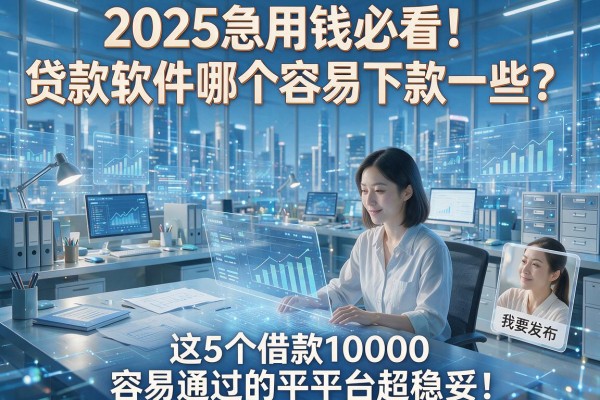 2025急用钱必看!贷款软件哪个容易下款一些?这5个借款10000容易通过的平台超稳妥!