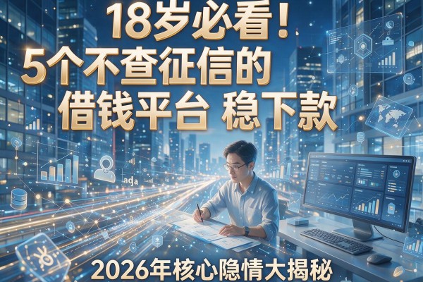 18岁必看！5个不查征信的借钱平台稳下款，2026年核心隐情大揭秘