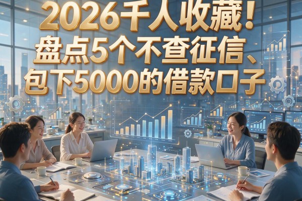 2026千人收藏！盘点5个不查征信、包下5000的借款口子