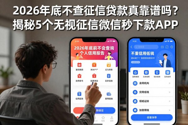 2026年底不查征信贷款真靠谱吗？揭秘5个无视征信微信秒下款APP