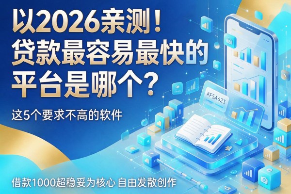 2026亲测!贷款最容易最快的平台是哪个?这5个要求不高的软件,借款1000超稳妥
