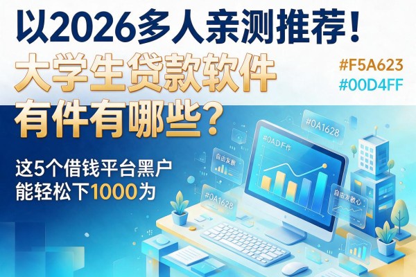 2026多人亲测推荐!大学生贷款软件有哪些?这5个借钱平台黑户也能轻松下1000