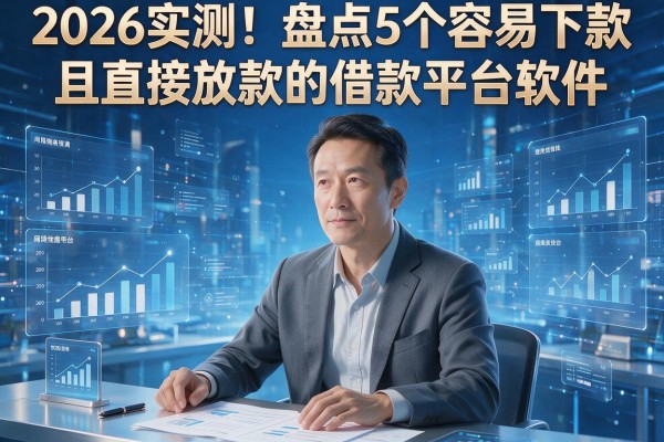 2026实测！盘点5个容易下款且直接放款的借款平台软件