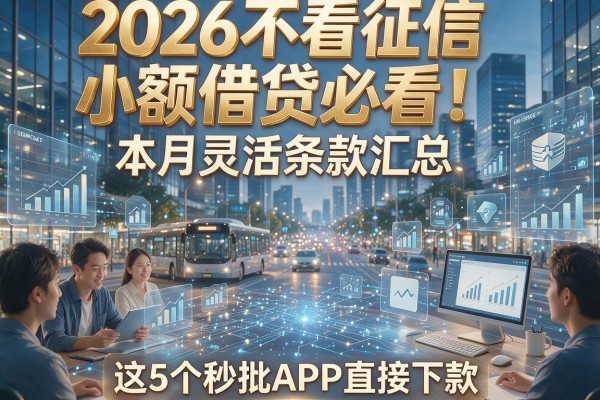 2026不看征信小额借贷必看!本月灵活条款汇总,这5个秒批APP直接下款