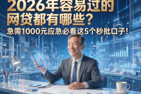 2026年容易过的网贷都有哪些？急需1000元应急必看这5个秒批口子！
