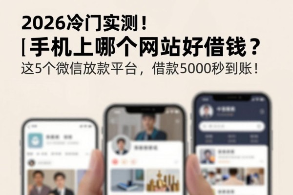 2026冷门实测！手机上哪个网站好借钱？这5个微信放款平台，借款5000秒到账！
