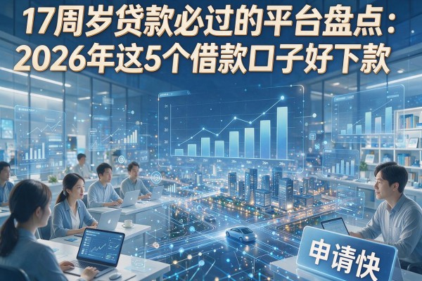 17周岁贷款必过的平台盘点:2026年这5个借款口子好下款、申请快