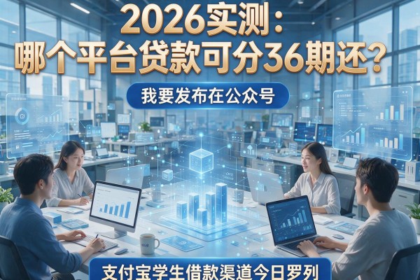 2026实测：哪个平台贷款可分36期还？支付宝学生借款渠道今日罗列！